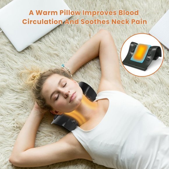 Cervical Traction Device - Heated Neck Stretcher for Instant Neck Pain Reliefβ - Picture 6 of 7